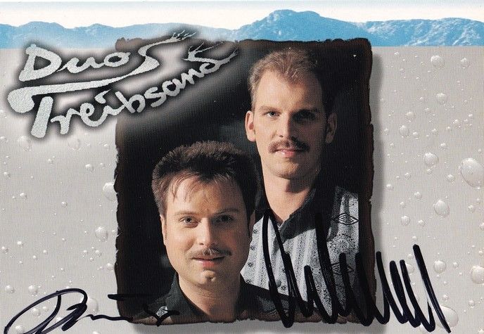 Autogramme Schlager | DUO TREIBSAND | 2000 "Ein Kissen Voller Küsse" (Rubin)