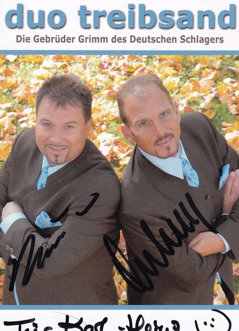 Autogramme Schlager | DUO TREIBSAND | 2009 "Ich Tauche In Das Meer Der Liebe" (Rubin)