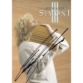 Autogramm Pan-Flöte | Edward SIMONI | 1997 "Magie Der Ferne" (Portrait Color Sony)