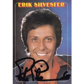 Autogramm Schlager | Erik SILVESTER | 1976 "Der Löwe Brüllt" (Portrait Color Metronome)