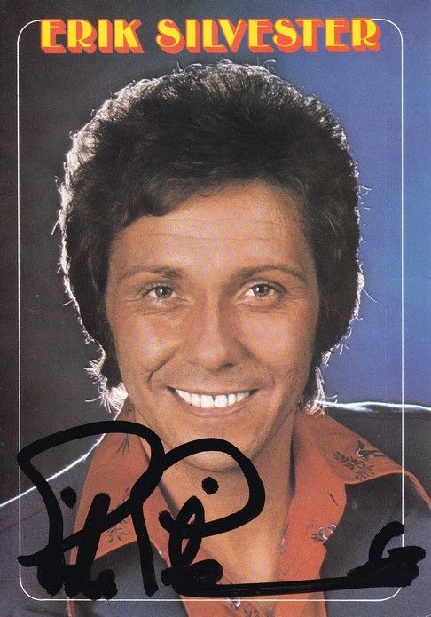 Autogramm Schlager | Erik SILVESTER | 1976 "Der Löwe Brüllt" (Portrait Color Metronome)