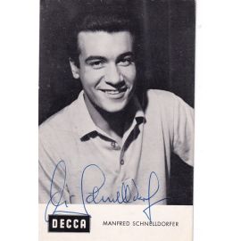 Autogramm Schlager | Manfred SCHNELLDORFER | 1964 "Wenn Du Mal Allein Bist" (Decca)