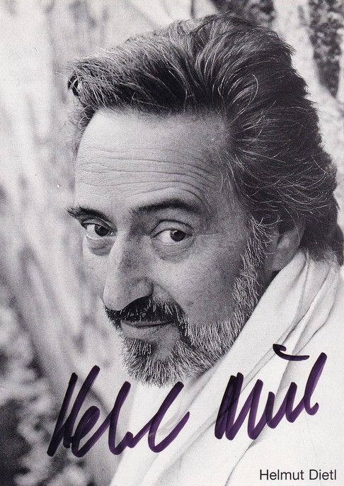 Autogramm Regisseur | Helmut DIETL | 1990er (Portrait SW) Neubauer