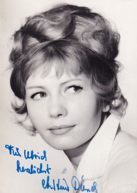 Autogramm Schauspieler | Christine DIERSCH | 1970er (Portrait SW)