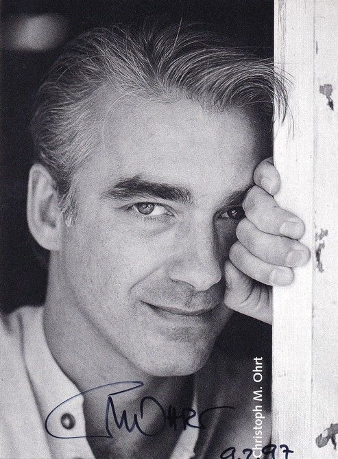 Autogramm Schauspieler | Christoph M. OHRT | 1990er (Portrait SW)