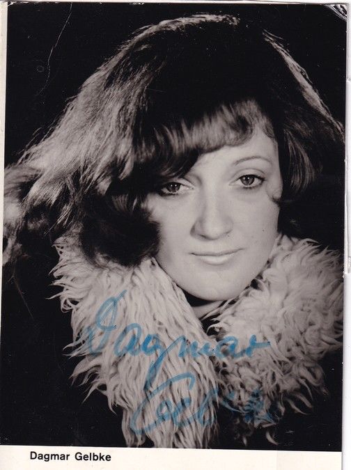 Autogramm Schauspieler | Dagmar GELBKE | 1990er (Portrait SW) _