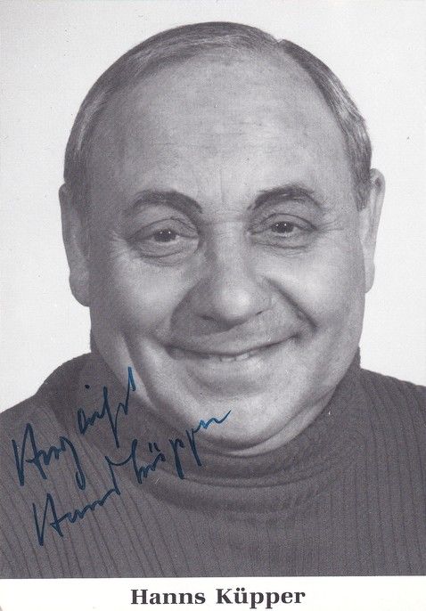 Autogramm Schauspieler | Hanns KÜPPER | 1980er (Portrait SW) 