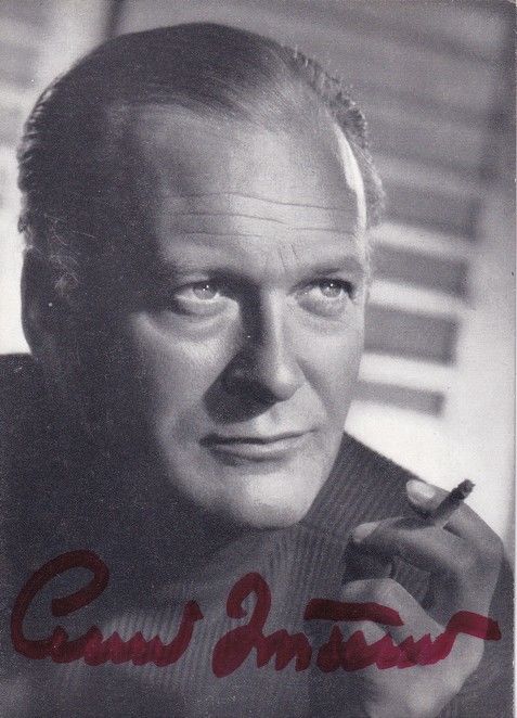 Autogramm Schauspieler | Curd JÜRGENS | 1960er (Portrait SW) Grimm