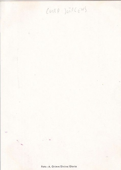 Autogramm Schauspieler | Curd JÜRGENS | 1960er (Portrait SW) Grimm