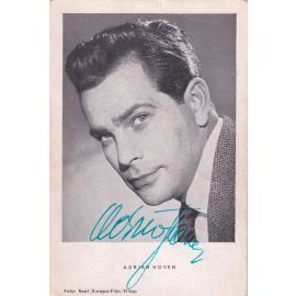 Autogramm Schauspieler | Adrian HOVEN | 1950er (Portrait SW) Real