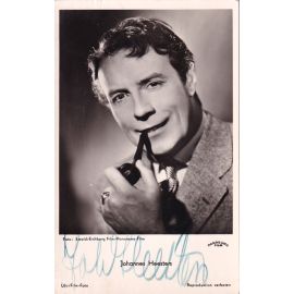 Autogramm Schauspieler | Johannes HEESTERS | 1950er (Portrait SW) UFA FK1511