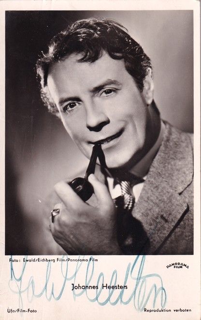 Autogramm Schauspieler | Johannes HEESTERS | 1950er (Portrait SW) UFA FK1511