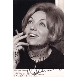 Autogramm Schauspieler | Maria LUCCA | 1970er (Portrait SW) Zemann