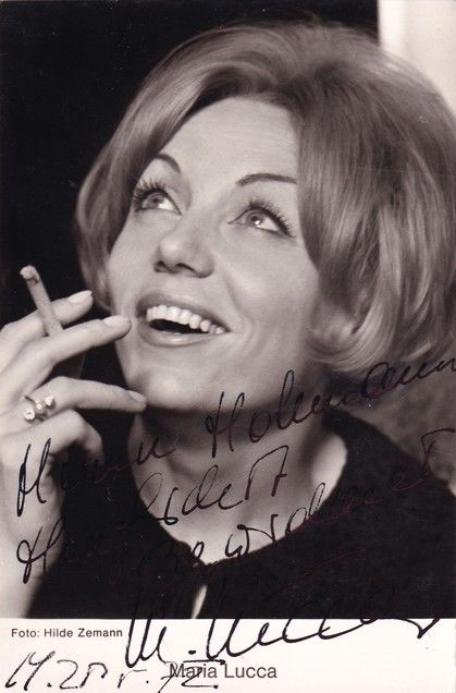Autogramm Schauspieler | Maria LUCCA | 1970er (Portrait SW) Zemann