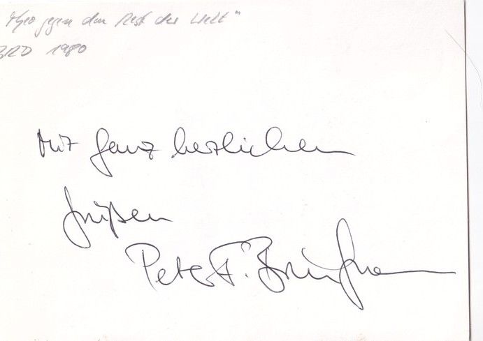 Autograph Film | Peter F. BRINGMANN (Regisseur)