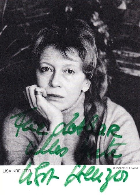 Autogramm Schauspieler | Lisa KREUZER | 1990er (Portrait SW) Ohlbaum