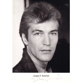 Autogramm Schauspieler | Jürgen F. SCHMID | 1990er (Portrait SW) 