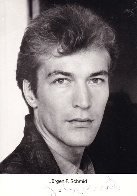 Autogramm Schauspieler | Jürgen F. SCHMID | 1990er (Portrait SW) 