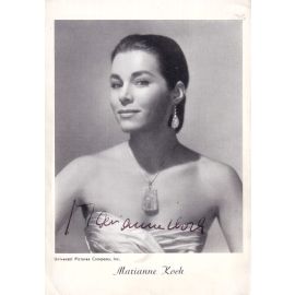 Autogramm Schauspieler | Marianne KOCH | 1960er (Portrait SW) Universal Pictures