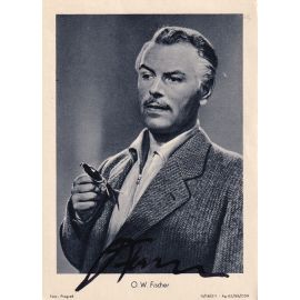Autogramm Schauspieler | O. W. FISCHER | 1960er (Portrait SW) Progress