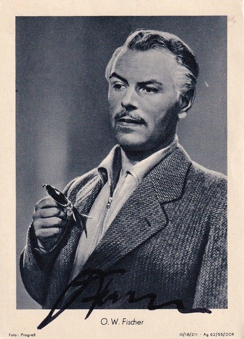 Autogramm Schauspieler | O. W. FISCHER | 1960er (Portrait SW) Progress