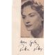 Autograph Schauspieler | Petra PETERS (1950er)