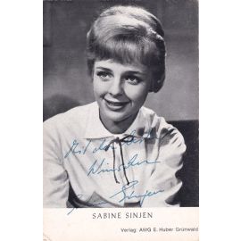 Autogramm Schauspieler | Sabine SINJEN | 1960er (Portrait SW) AWE
