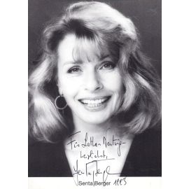 Autogramm Schauspieler | Senta BERGER | 1990er (Portrait SW) 1