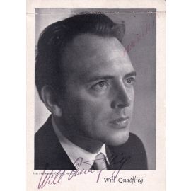 Autogramm Schauspieler | Will QUADFLIEG | 1940er (Portrait SW) _