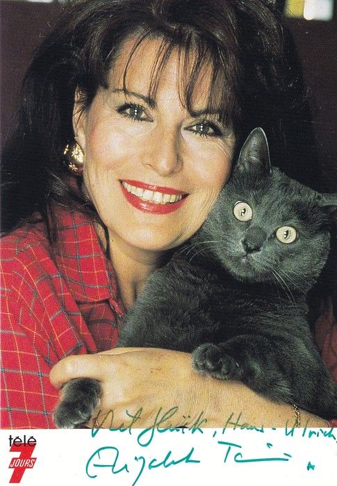 Autogramm Astrologie | Elizabeth TEISSIER | 1990er (Portrait Color) Tele7 2