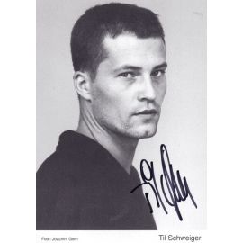 Autogramm Schauspieler | Til SCHWEIGER | 1980er (Portrait SW) Gern