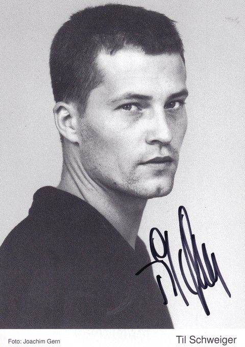 Autogramm Schauspieler | Til SCHWEIGER | 1980er (Portrait SW) Gern