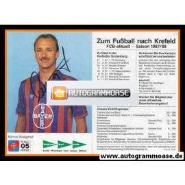 Autogramm Fussball | KFC Uerdingen 05 | 1987 | Werner BUTTGEREIT