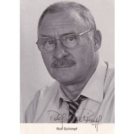 Autogramm Schauspieler | Rolf SCHIMPF | 1980er (Portrait SW) Palz