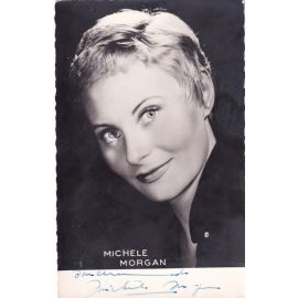 Autogramm Film (FR) | Michele MORGAN | 1940er (Portrait SW) Levin 2