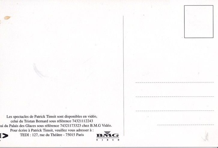 Autogramm Film (FR) | Patrick TIMSIT | 2010er (Portrait Color) BMG
