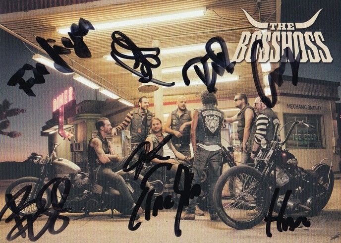 Autogramm Rock | THE BOSSHOSS | 2013 "Flames Of Fame" (Gruppenbild Color)