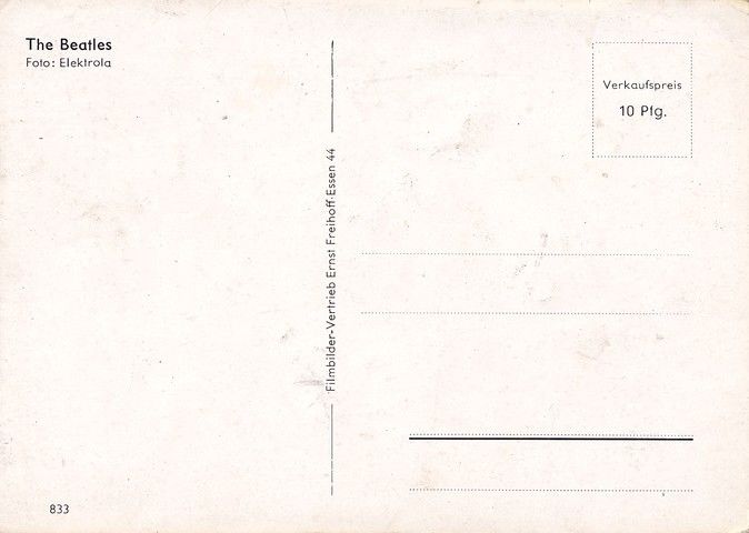 AK Pop (UK) | THE BEATLES | 1960er (Portrait SW) Electrola _