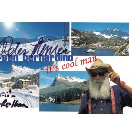 Autogramm Pop | Peter STEINER | 1990er (Collage Color) San Bernardino