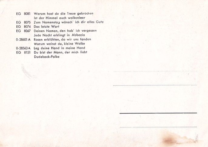 Autogramm Schlager | Barbara KIST | 1954 "Du Bist Der Mann" (Portrait SW Electrola)