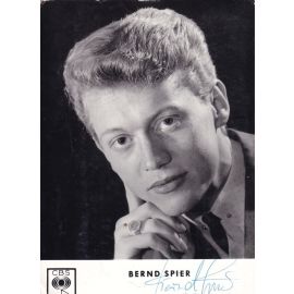 Autogramm Bernd SPIER | 1964 "Dankeschön" (Portrait SW) CBS 2