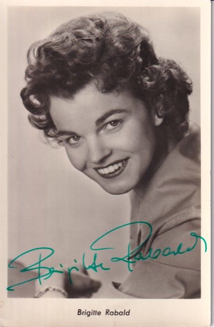 Autogramm Schlager | Brigitte RABALD | 1960er (Portrait SW) VEB DDR 1