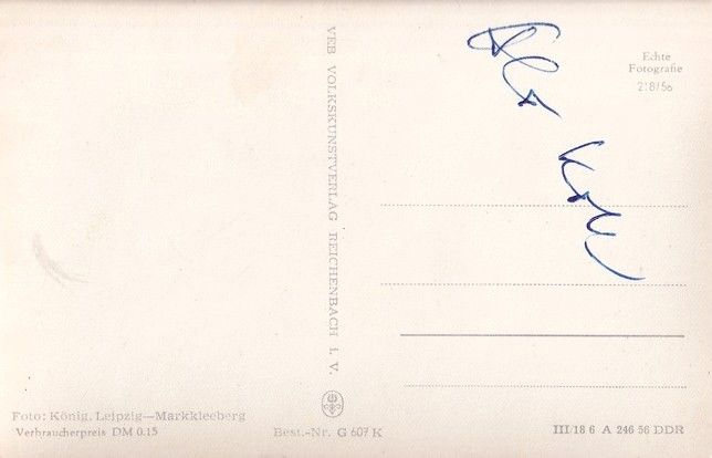 Autogramm Schlager | Brigitte RABALD | 1960er (Portrait SW) VEB DDR 1
