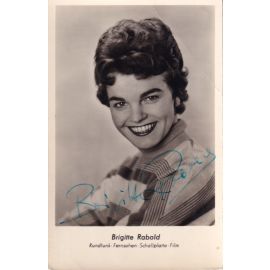 Autogramm Schlager | Brigitte RABALD | 1960er (Portrait SW) VEB DDR 2
