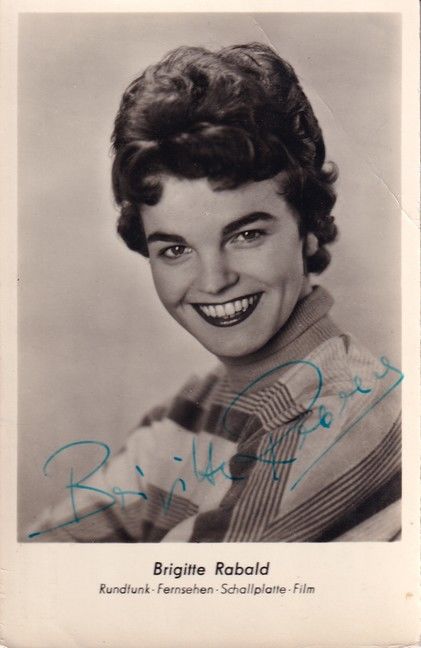 Autogramm Schlager | Brigitte RABALD | 1960er (Portrait SW) VEB DDR 2