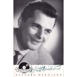 Autogramm Schlager | Gerhard WENDLAND | 1956 "Mit Den Augen Der Liebe" (Polydor)