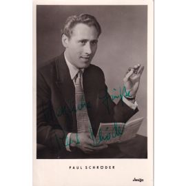 Autogramm Schlager | Paul SCHRÖDER | 1950er (Portrait SW) VEB DDR 