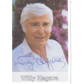 Autogramm Schlager | Willy HAGARA | 1980er (Portrait Color)