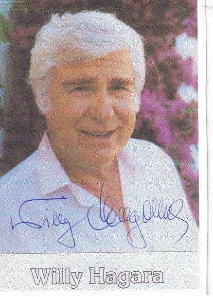 Autogramm Schlager | Willy HAGARA | 1980er (Portrait Color)