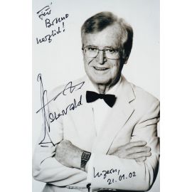Autogramm Orchester | HAZY OSTERWALD | 1990er Foto (Portrait SW) 